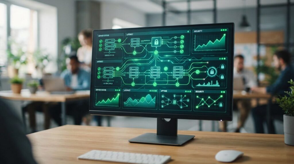 Professional stock photo, 16:9 ratio, abstract but photoreal